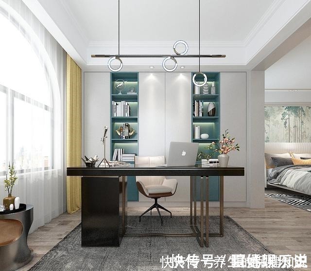 现代|140平米现代轻奢风格,鞋柜柜体做薄荷绿,一入户就被惊艳到了!