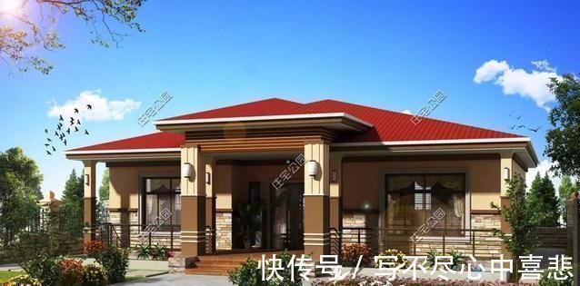 占地面积|给农村父母盖养老房，这10套小平层真心不错，神龛堂屋火炕全都有