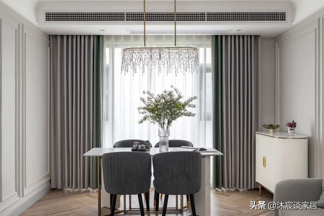 轻奢|她真的很明智,新家选择美式与轻奢结合,室内简洁优雅,太喜欢了