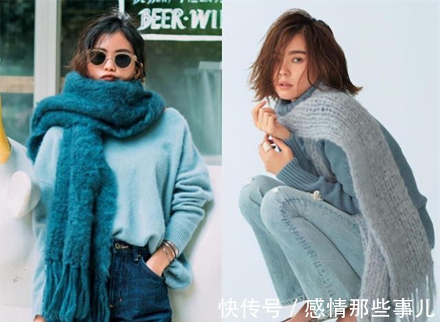 脖子 你离时髦还差一条围巾,日杂教你9种戴法,三木戴出异域感!