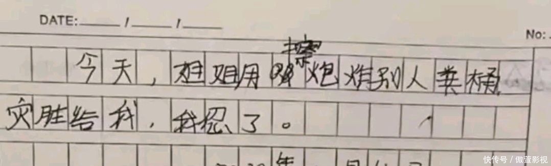 安徽一位姐姐发现弟弟暗藏的“记仇本”,上面写着“我忍了”