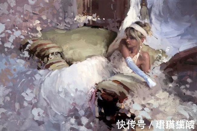 油画#艺术家杰里米·曼恩的油画,颜色既生动又大气!