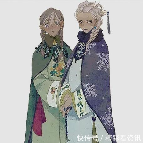 公主|迪士尼公主换上汉服，白雪公主与继母和好，乐佩与爱丽儿成姐妹