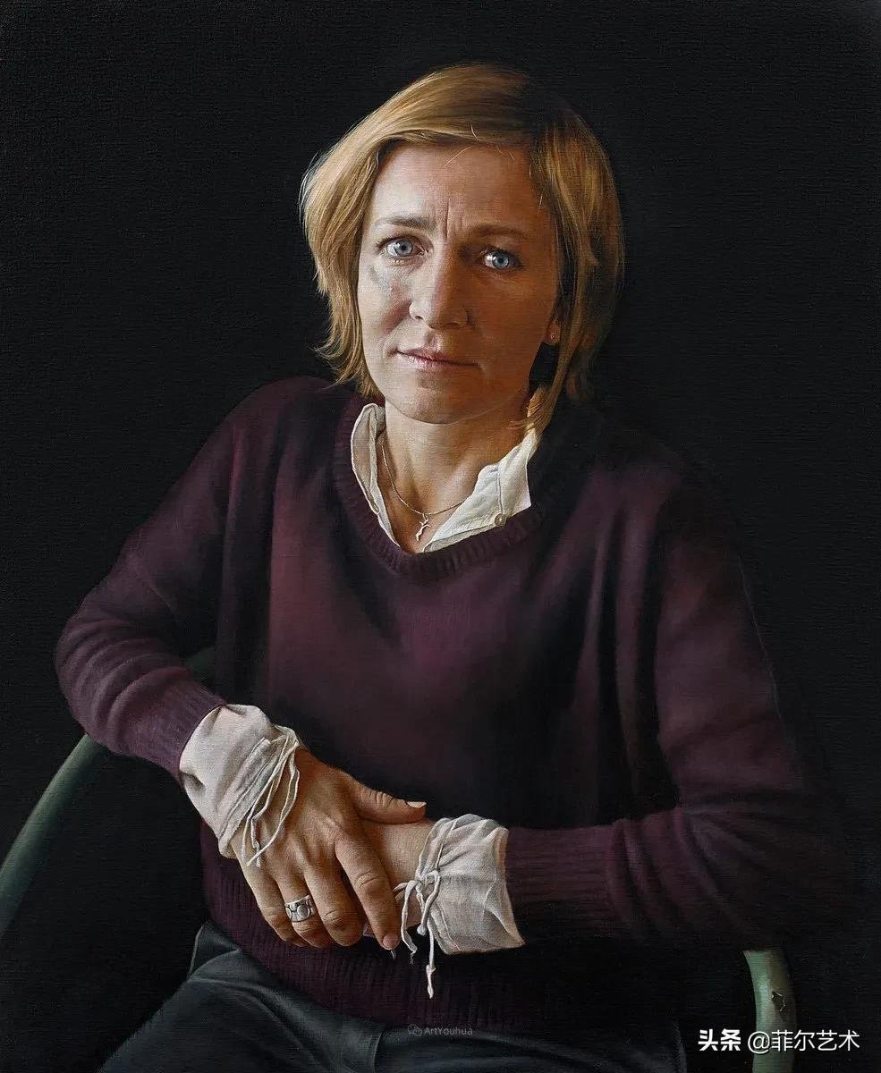 安妮·罗达!法国画家安妮·罗达超高清、超写实人物油画作品欣赏