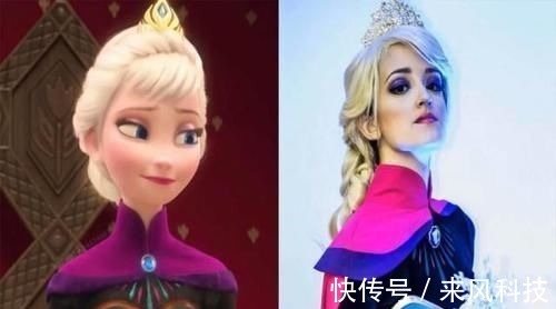 艾莎|现实版冰雪女王,艾莎美貌遗传自妈妈,包子脸安娜笑起来也很甜!