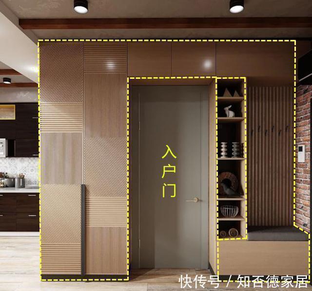 柜子|我承认邻居比我聪明,没有玄关,围着入户门打一圈玄关柜,真好用