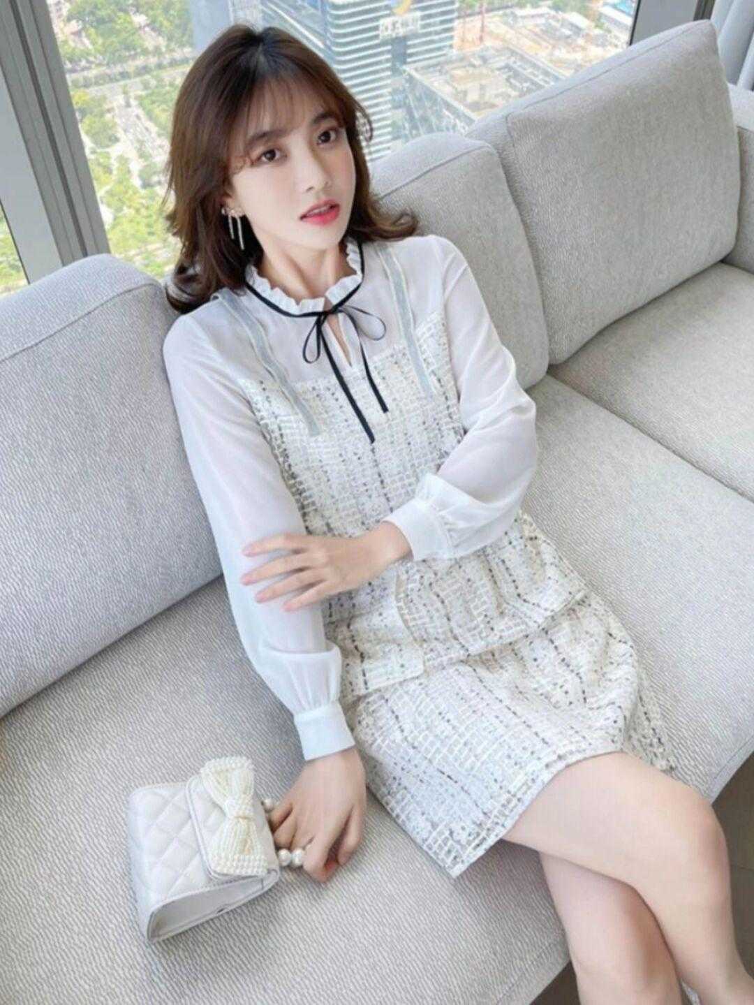 气质|日常穿搭小心机,紫色衬衫搭配半身裙提升品位,同时又能提升气质