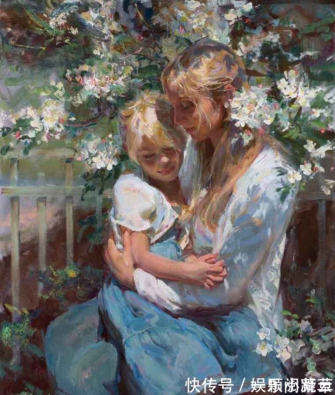 写实艺术#田园中的女人,如诗般的意境——美国顶级油画家丹尼尔的写实艺术