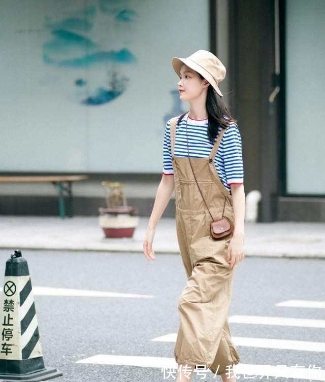 条纹衬衫 休闲慵懒风怎么搭条纹衬衫+棉麻长裤简约洋气,气质又优雅!