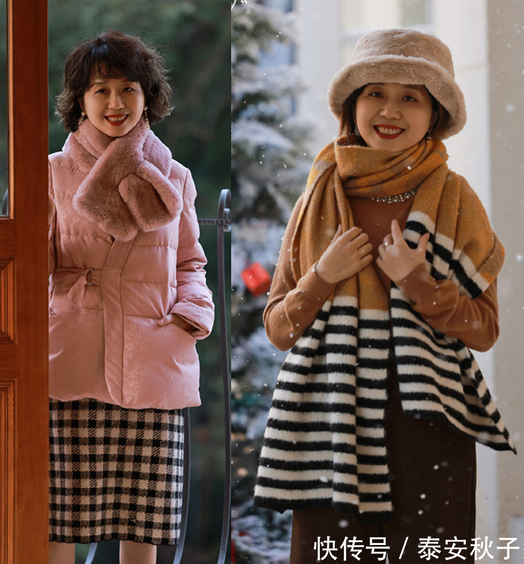 围巾 人到中年的冬日穿搭,就该这样子:美极了!