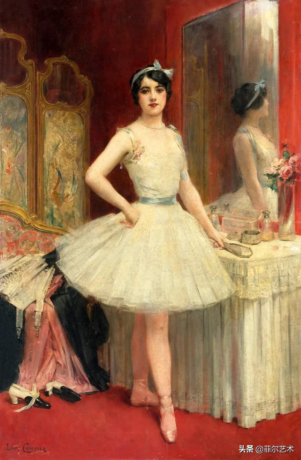 肖像@法国学院派著名画家科默尔,笔下的美丽女性犹如天使下凡