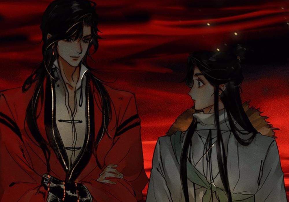 女装|《天官赐福》漫画，三郎换号略敷衍，风师娘娘女装之余还涂指甲油