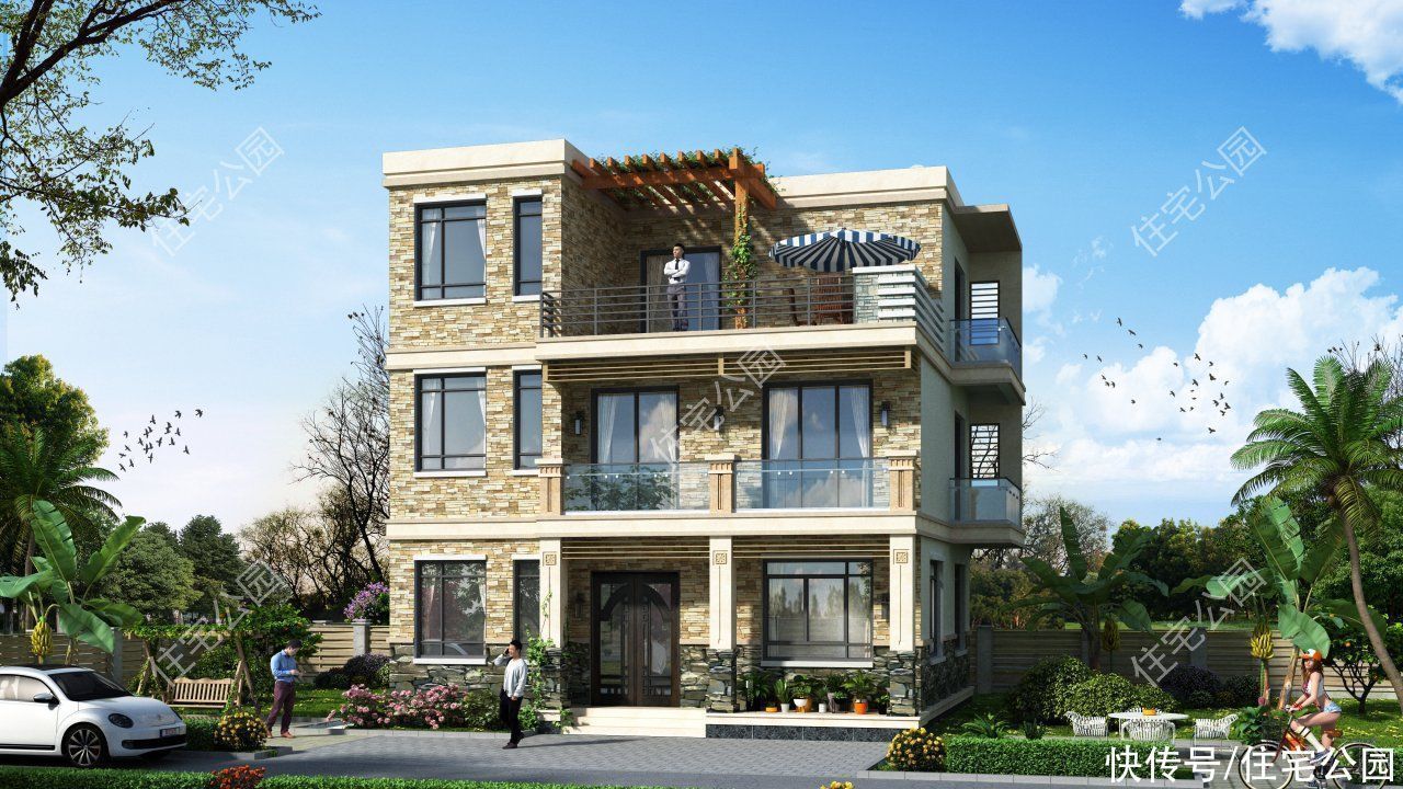 图纸|10套小户型农村别墅图纸,第6第7套建的人最多,最后一套颜值最高