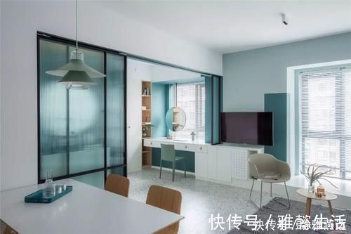 小灵儿|93平米现代三室，独特配色，一房多用省空间，都说有100多平