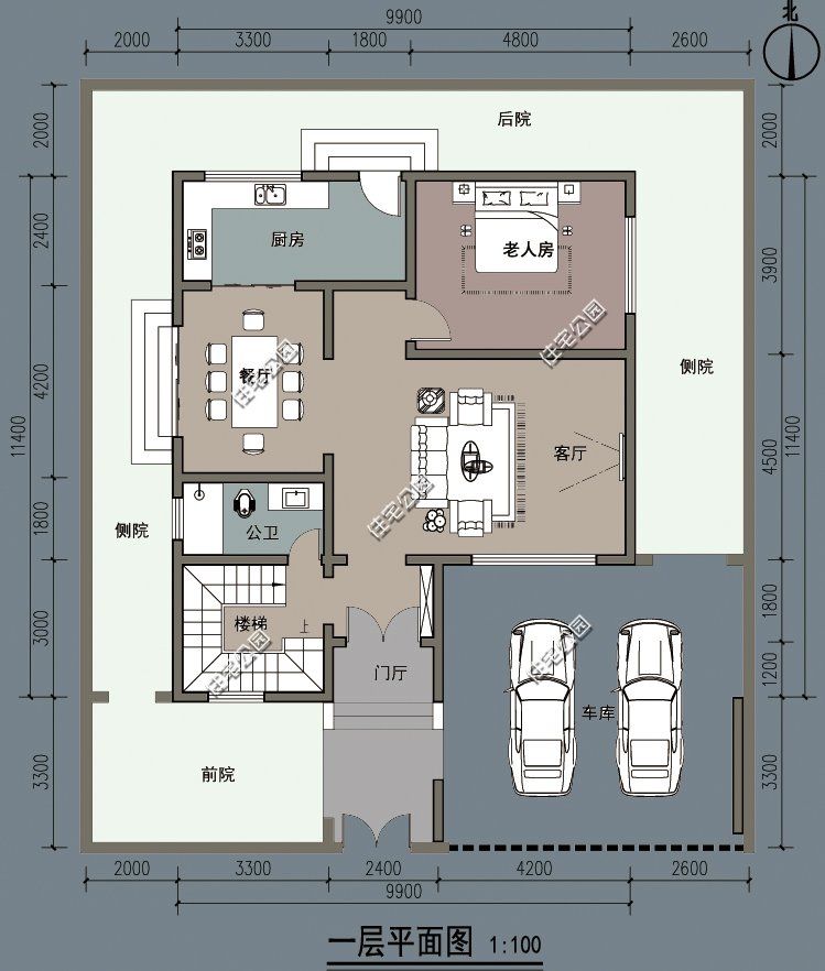 露台|农村建房想省钱？看看这10套平屋顶户型，20来万就能建好