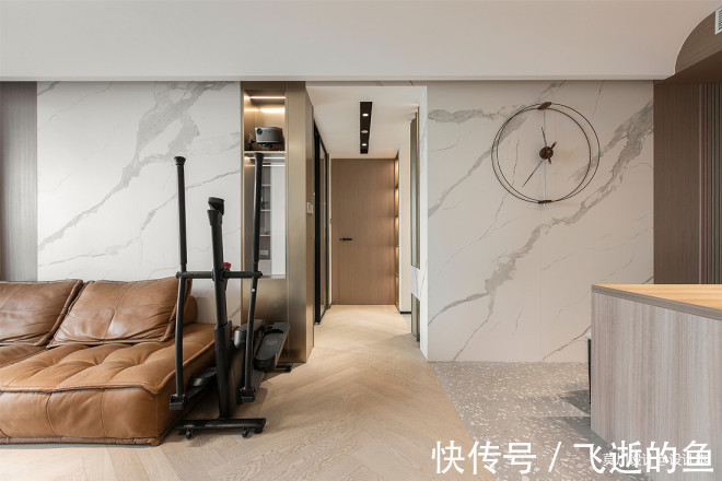 空间|黑白灰调性，三室改两室，三分离设计