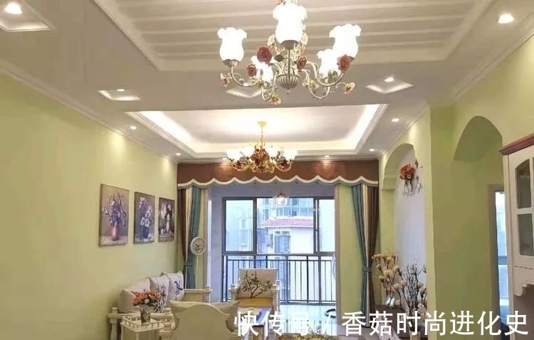 墙纸|102㎡新房，采用最喜欢的美式风格，效果不奢华，却非常时尚温馨