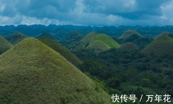 山峰群|菲律宾最奇特的山峰群，不长树只长草，每到夏天就会变成巧克力山