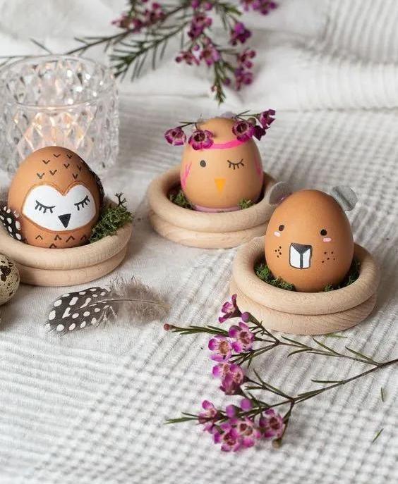 鸡蛋壳&蛋壳创意手工,大人小孩都可以学,只是简单画画,成品非常好看