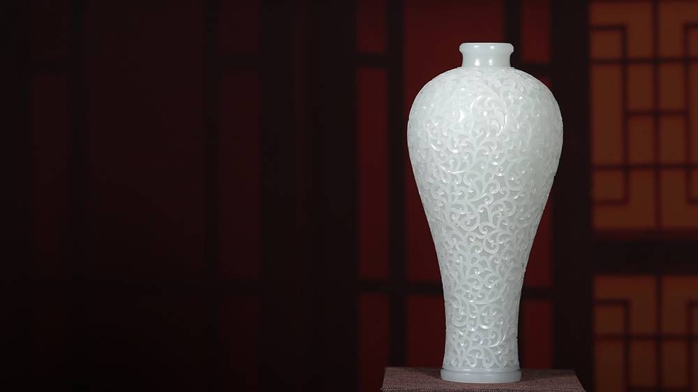 玉石雕刻&器物有灵,匠人初心丨藏玉直播中国玉石雕刻大师范栋强精品拍落锤