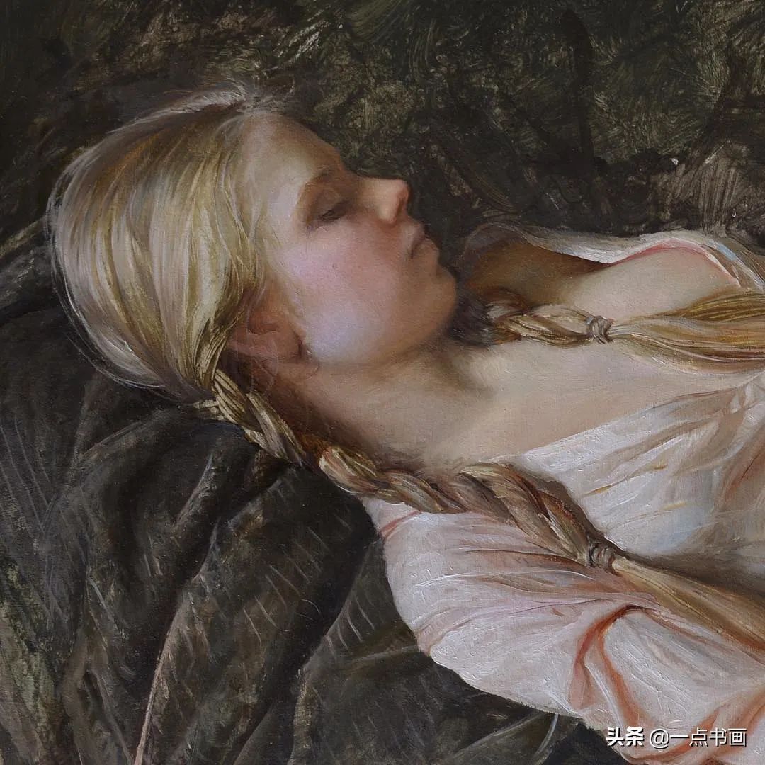 谢尔盖#她痴迷于画那些睡觉觉的美女,青春清纯,宁静唯美