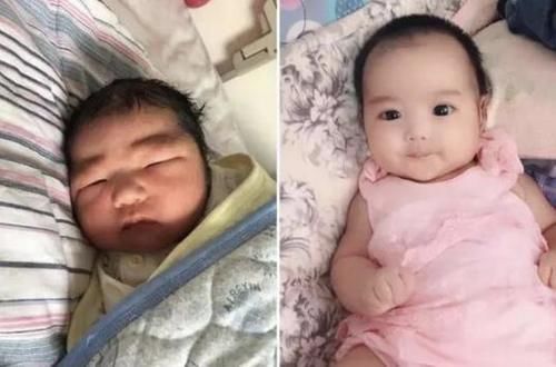 女儿|宝妈晒女儿的出生照和五岁照,相貌差别太大,网友:还好没丢掉