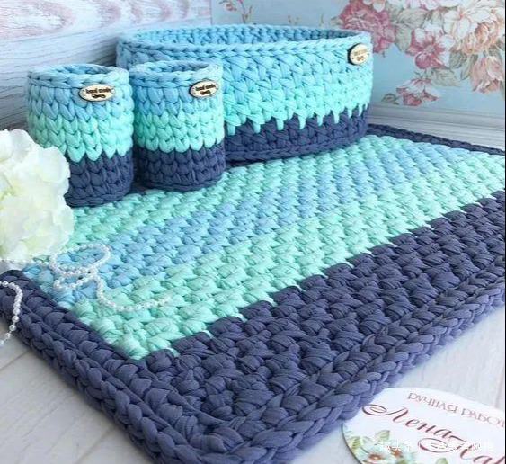 布条这样钩织，快速变收纳筐，放家里不好用吗DIY编织附教程