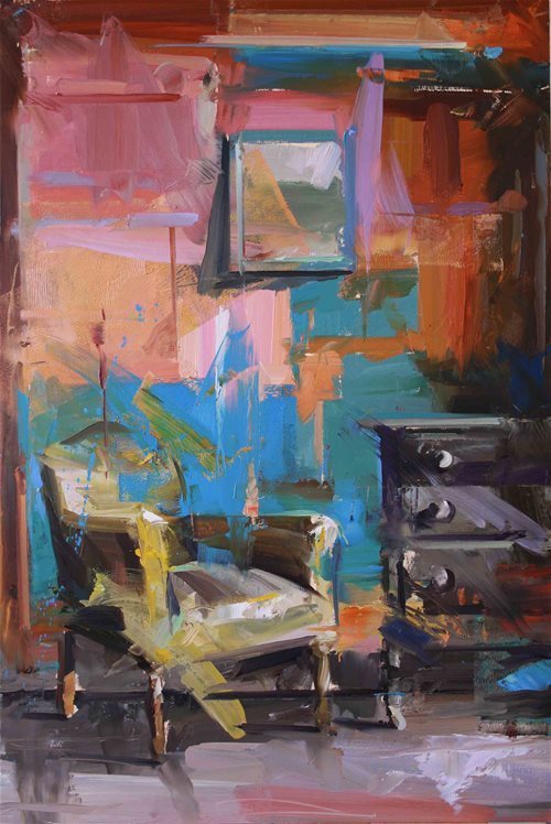 笔触&飞动激荡的色彩与笔触:英国当代画家保罗·莱特的新作