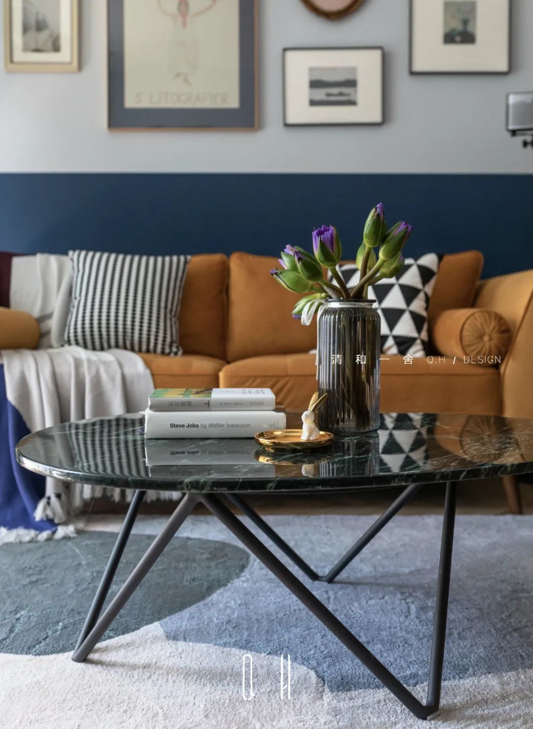 餐边柜|128㎡现代轻奢,稳重配色+文艺布置,让生活充满诗意与情趣