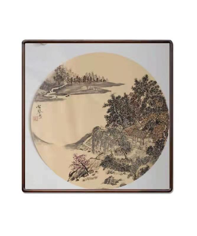 刘雪琴女士山水画深得陈泊清老师手授口传之下进步很快