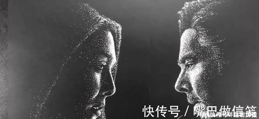 作画#美术生扬言双手作画，以为开玩笑，看到成品：别扶我，跪着挺好