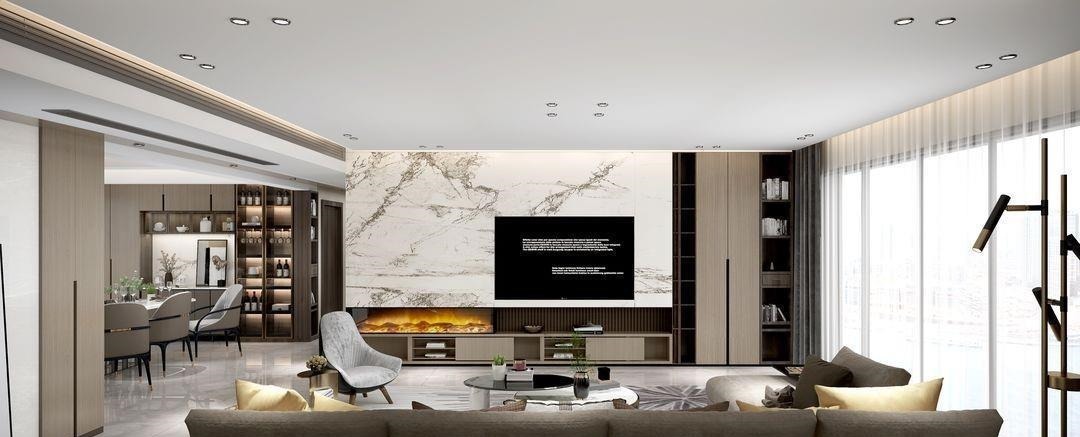 雅致|190平方米的大平层,用流畅的动线,窥见别样的雅致