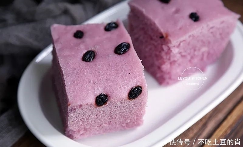 不用|不用揉面,搅搅面糊,蒸一块又松又软的发糕