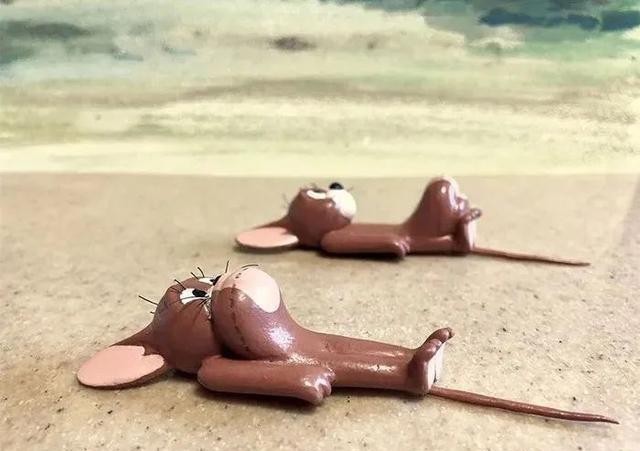 杰瑞|雕塑家还原猫和老鼠场景，看到这些作品，网友：童年又回来了