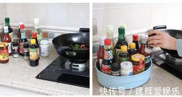 以前真傻,厨房瓶瓶罐罐堆灶台!瞧聪明人这样做,干干净净还高级