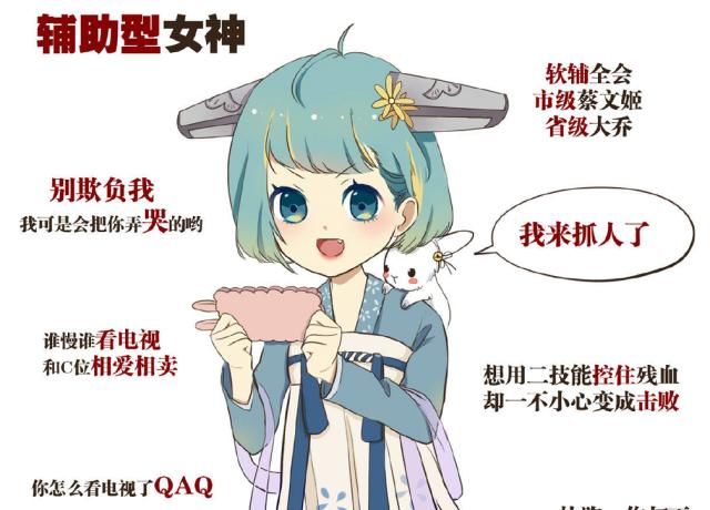 爱玩|女生也爱玩王者，法师支援小天使，射手收割残血，刺客carry全场。