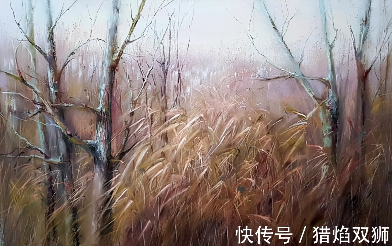 粉画#他可以赋予花卉作品不同的质感,那种柔和自美,赏心悦目!