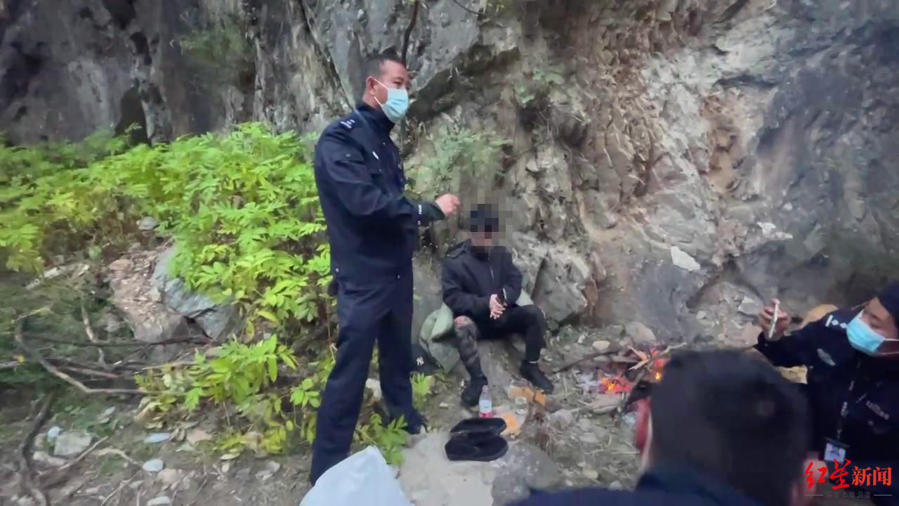 游客|24岁男子徒步深山被困两天一夜，被警方救出时感叹：山里一个人太难过了……