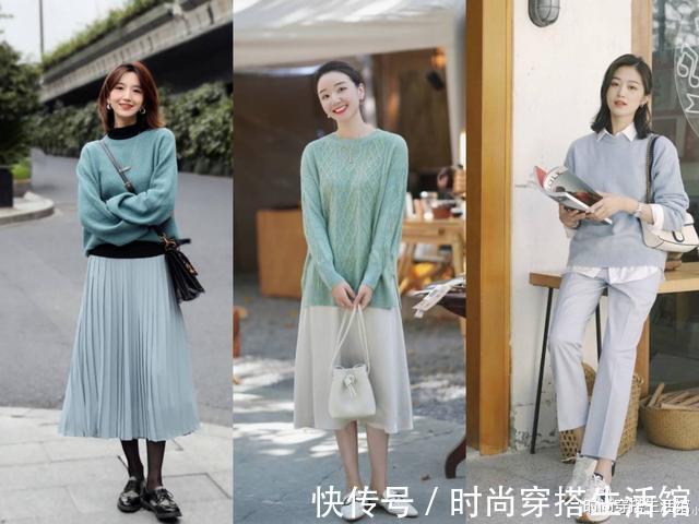 半身裙|6组对比告诉你,为什么你穿毛衣不好看,试试这样穿,穿出气质美