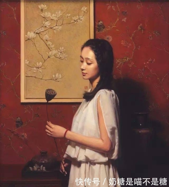 笔触#火辣!光影下的女性充满迷人的魅力,探究油画语言的艺术审美!