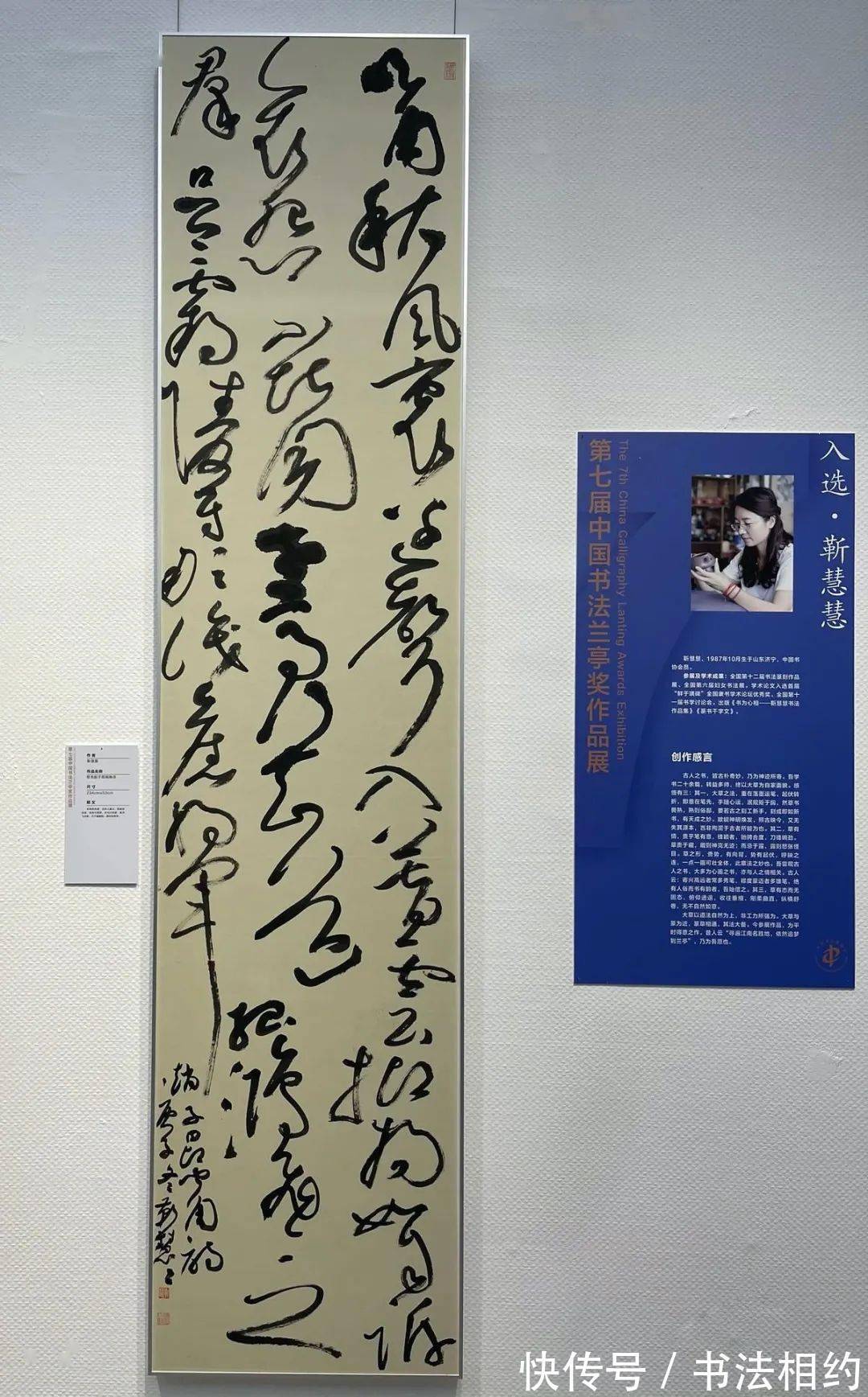 王铎|一战成名！她的草书承古出新，成七届兰亭奖创作方向唯一获奖女性