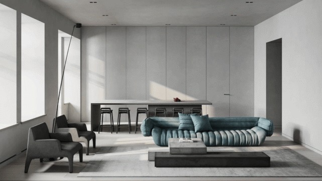 bBaxter经典香蕉船沙发，艺术设计的探索，简约大气！