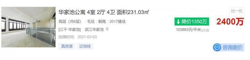 房源|调控大招显威力!杭州一法拍房“7折”成交少卖129万元