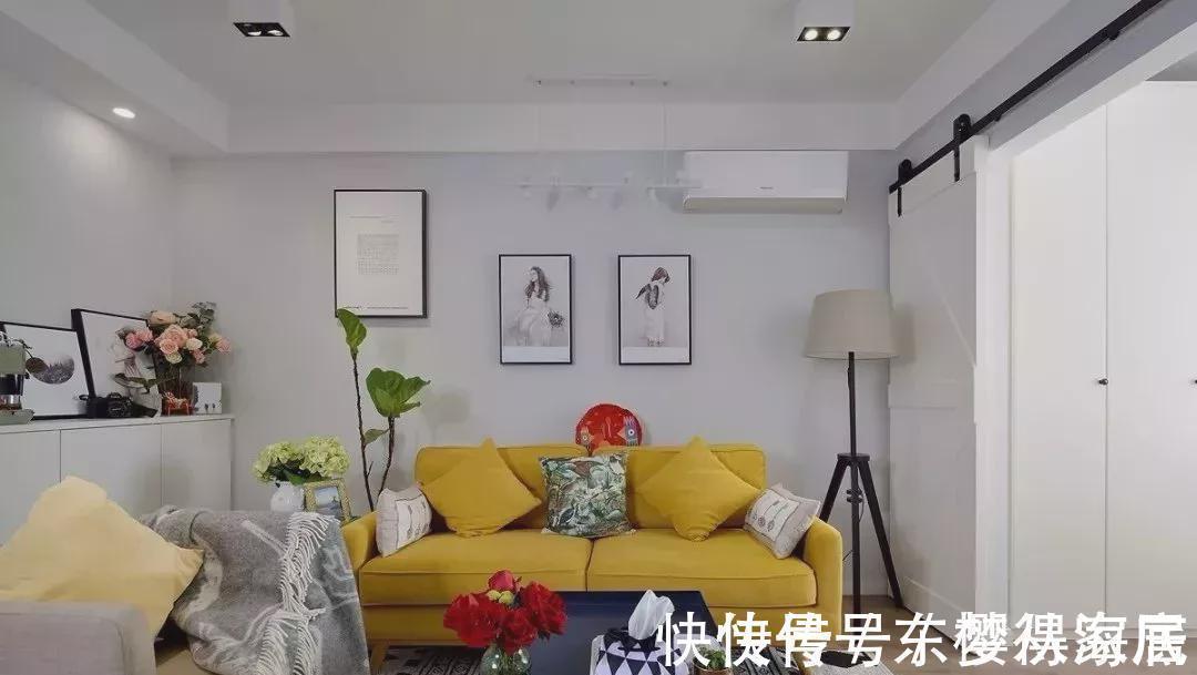 港湾|64㎡北欧小户型,轻松、悠闲的小窝,是每个人心中最温暖的港湾