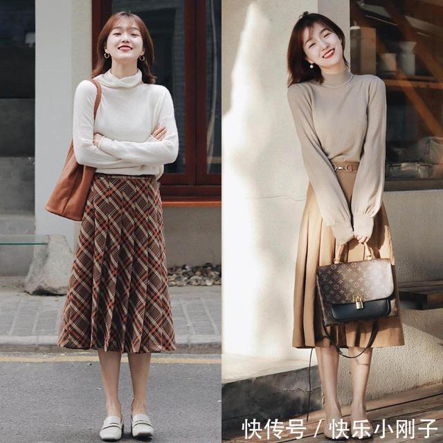 降温 降温后不一定要只穿长裤,瞧瞧下面达人的搭配,更加时髦好看