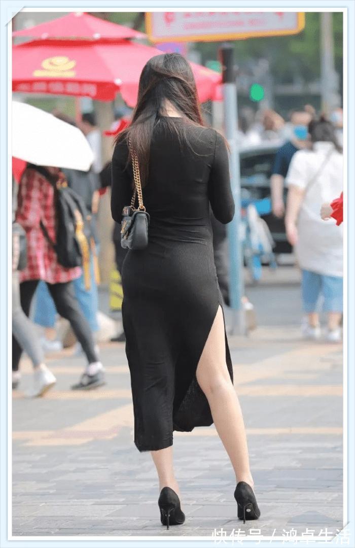 天气|街拍这种天气狂风太大了吧,建议换紧身裤穿更合适吧