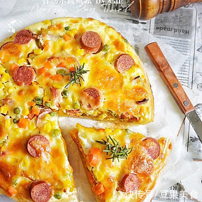 香肠杂蔬咸派，营养健康早午餐，半小时上桌