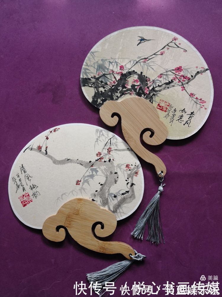 新春|在小小团扇中尽情挥洒,王照华牛年新春《梅花百扇迎春展》