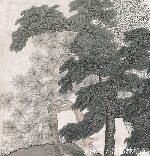 山居图&隐士想什么,答案在画中,张崟绘《山居图》