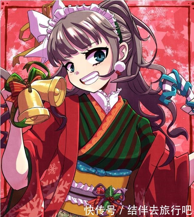 日本画师笔下的圣诞妹子们,戴着圣诞帽的爱莉酱好可爱
